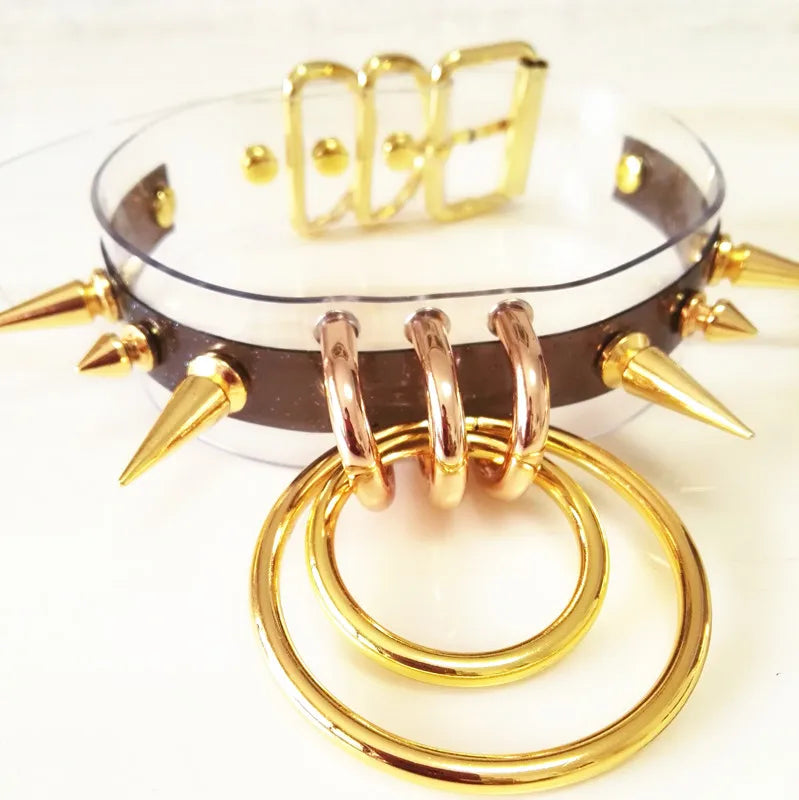 Harajuku Punk Choker Necklace with Rivets