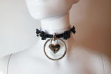 Harajuku Punk 2 Layer Leather Choker Necklace