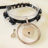 Harajuku Punk 2 Layer Leather Choker Necklace