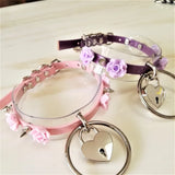 Harajuku Punk 2 Layer Leather Choker Necklace