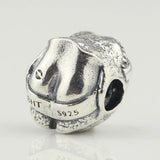 Vintage Silver 925 Hip Charms Beads for Bracelet Making