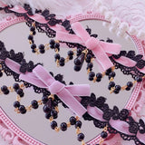 Sexy Sweet Lace Chokers Necklace Pink Vintage Jewelry