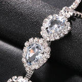 Sexy Water Drop Necklace Rhinestone Body Chain