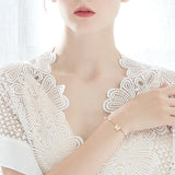 Shell Pearl Butterfly Chain Bracelet for Women Girls Plated Bracelet Femme