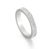Crystal Rhinestone Rings Silver Rose Stainless Steel Knuckle Wedding Jewelry