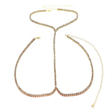 Crystal Neckchain Waist Chain Rhinestone Body Chain Necklace