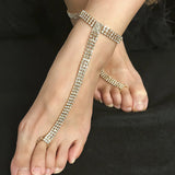 Heart Crystal Anklets for Women Wedding Leg Bracelets