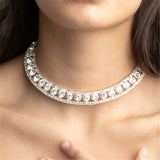 Rhinestone Necklace Choker Wedding Jewelry Crystal Delicate Bride