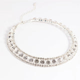 Rhinestone Necklace Choker Wedding Jewelry Crystal Delicate Bride