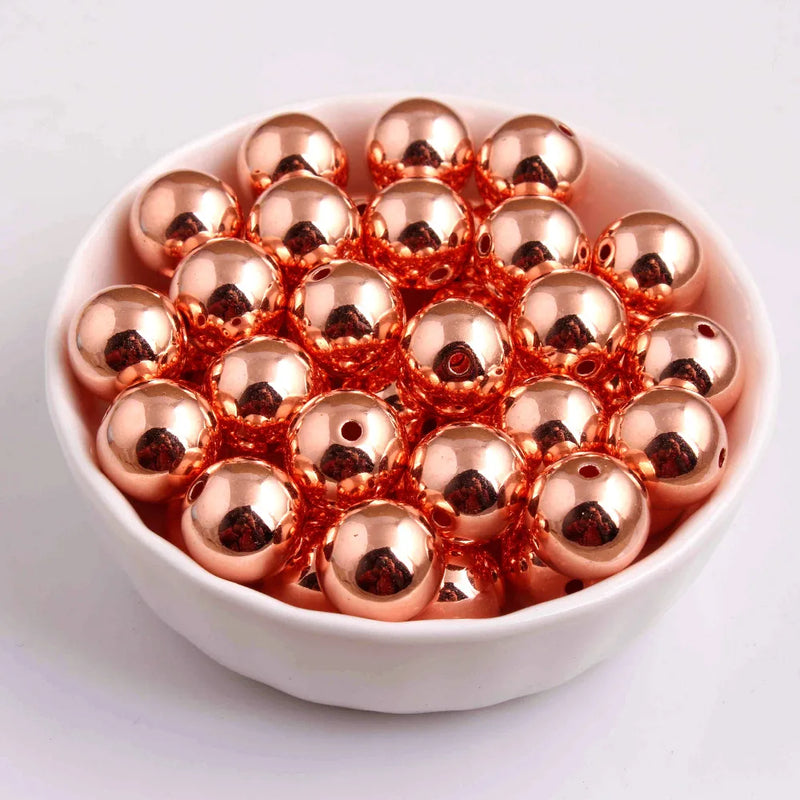 Rose Chunky Acrylic CCB Spacer Beads for Necklace