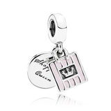 Sweet Mother Pendant Beads 925 Sterling Silver Charms Fit Bracelet DIY Jewelry