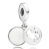 Sweet Mother Pendant Beads 925 Sterling Silver Charms Fit Bracelet DIY Jewelry