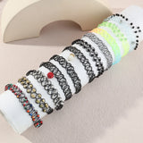 Choker Necklace Set Flower Gradient Elastic Cord Clavicle Necklace
