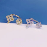 CZ Geometry Wedding Ring for Women Girls