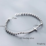 925 Sterling Silver Faith Christian Cross Bracelet