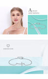 925 Silver Faith Cross Bracelet Crystal Bangle