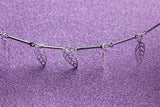 Vintage Silver 925 Leaf Bracelet for Girls and Ladies