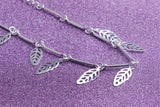 Vintage Silver 925 Leaf Bracelet for Girls and Ladies