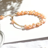 Silver 925 Bracelet with Natural Freshwater Pearl Gemstone