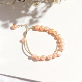 Silver 925 Bracelet with Natural Freshwater Pearl Gemstone