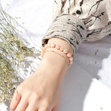 Silver 925 Bracelet with Natural Freshwater Pearl Gemstone