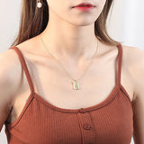 Silver 925 Zircon Pendant Necklace for Women