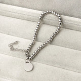 925 Silver Bead Bracelet Female Jewelry