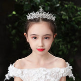 Silver Princess Crystal Rhinestone Tiara Headpiece for Kids