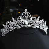 Silver Princess Crystal Rhinestone Tiara Headpiece for Kids
