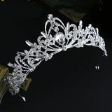 Silver Princess Crystal Rhinestone Tiara Headpiece for Kids