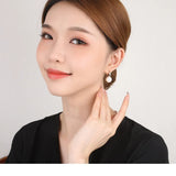 Silver 12mm Pearl Earrings for Women Classic Jewelry