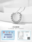 Silver Micro Zircon Pendant Necklaces for Women