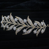 Silver Rose Tiaras Crowns Crystal Rhinestone Bridal Hair Accessories