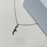 Silver Sea Mew Pendant Necklace for Women Clavicle Chain Charm Jewelry