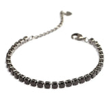 Stainless Steel Chain Tennis Bracelet CZ Charms Jewelry Men Women