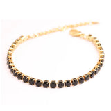 Stainless Steel Chain Tennis Bracelet CZ Charms Jewelry Men Women