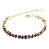 Stainless Steel Chain Tennis Bracelet CZ Charms Jewelry Men Women