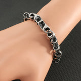 Silver Stainless Steel Jewelry Chains Bracelet For Man & Woman