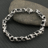 Silver Stainless Steel Jewelry Chains Bracelet For Man & Woman