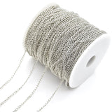 Silver Plated Necklace Chain Metal Chains DIY Jewelry Bracelet Components