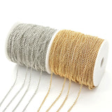 Silver Plated Necklace Chain Metal Chains DIY Jewelry Bracelet Components