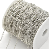 Silver Plated Necklace Chain Metal Chains DIY Jewelry Bracelet Components