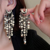 Metallic Vintage Tassel Earrings for Women