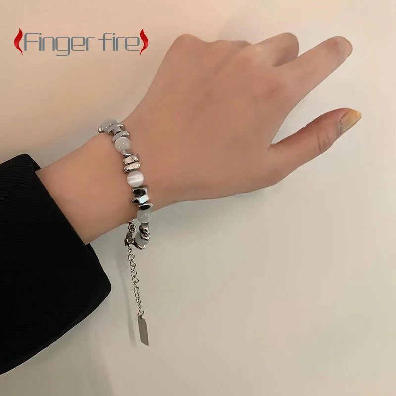 Silver Plated Short Bracelet for Women Anniversary Gift Beach Party