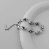 Silver Plated Short Bracelet for Women Anniversary Gift Beach Party