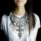 Vintage Indian Ethnic Choker Necklace Women Boho Large Collar