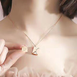 Silver Plated Wallet Decoration Pendant Women's Necklace