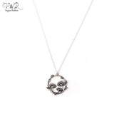 Enamel Mushroom Pendant Charm Necklace