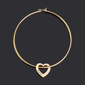 Constellation Engraved Bangle with Heart Charm Bracelet for Women