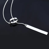 925 Sterling Silver Necklace Tassel Dress Woman Jewelry Gift